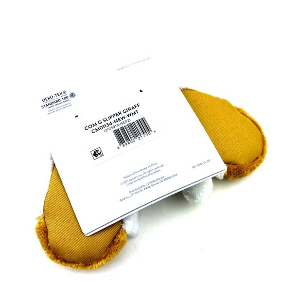 Baby Slippers Carter's Size Newborn Giraffe Booties Infant Children Kids Fabric - Picture 3 of 5